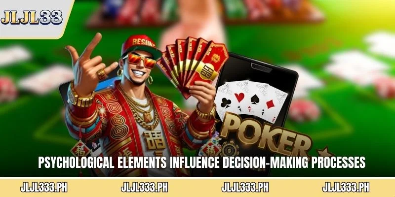 Psychological elements influence decision-making processes throughout competitive gameplay